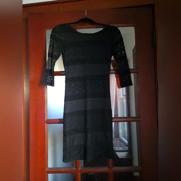 Ardene Dresses & Skirts - ✨️SOLD✨️ ARDENE | Medium Little Black Dress Lace Goth Holiday Cocktail